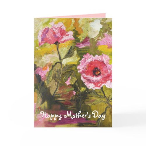 Happy Mother's Day Pink Poppies Card card