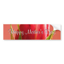 Happy Mother's Day Pink Rose I Bumper Stickers