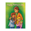 Happy Mother's Day - Postcard template by Kidsplanet Happy Mother's Day - Postcard template
