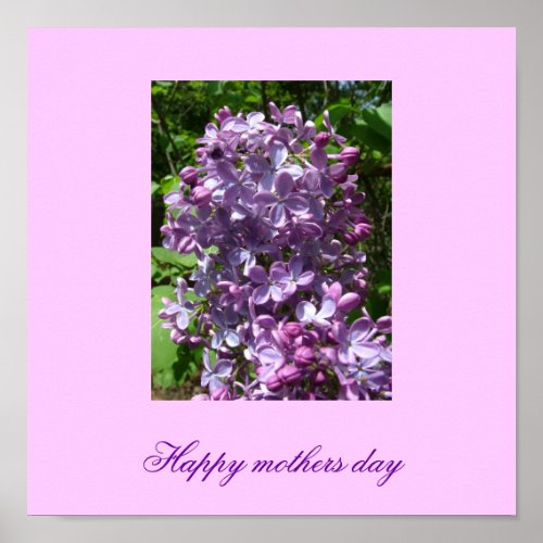 Happy mothers day poster