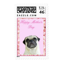 Happy Mother's Day pug Postage