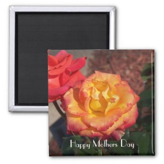 Happy Mothers Day Rose Magnet magnet