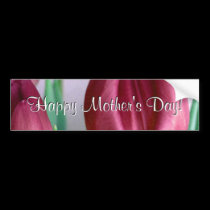 Happy Mother's Day Rosey Tulips bumper stickers