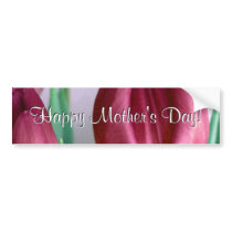 Happy Mother's Day Rosey Tulips Bumper Sticker