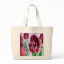 Happy Mother's Day Rosey Tulips I Tote Bags