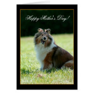 Happy Mother's Day Shetland Sheepdog greeting card