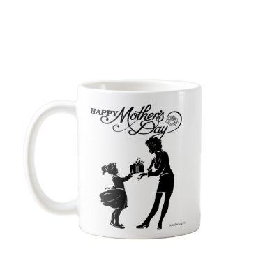 Happy Mothers Day Silhouette Mug by Sylinden