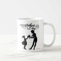 Happy Mothers Day Silhouette Mug