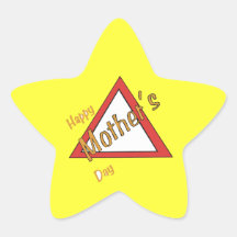 Happy Mothers Day Star Stickers