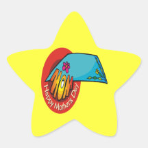 Happy Mothers Day Star Stickers