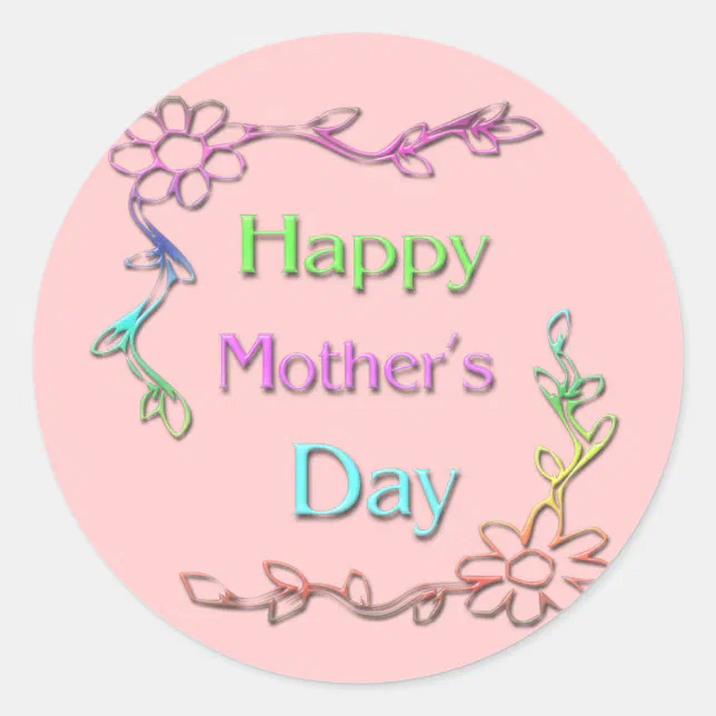 Happy Mother S Day Sticker Zazzle