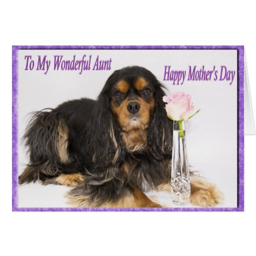 Happy Mother's Day To My Aunt Dog Card