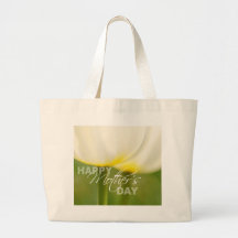 Happy Mother's Day Tulips Canvas Bag