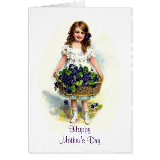 Happy Mother's Day vintage Mother's Day for Mom Greeting Card