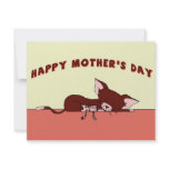 Happy Mother's Day w/ Rochelle The Cat Postcard