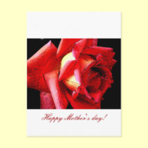 Happy Mother's day with artsy roses postcards