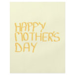 Happy Mothers Day. Yellow. Personalized Flyer