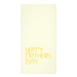Happy Mothers Day. Yellow. Picture Card