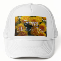 Happy Mother's Day Yellow Roses Mesh Hat