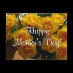 Happy Mother's Day Yellow Roses I postcards