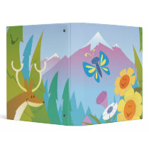 happy mountain scene notebook binders by dooni_notebooks happy mountain scene notebook binders