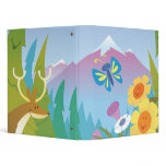 happy mountain scene notebook binders