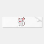 Happy Mouse Cartoon Bumper Sticker