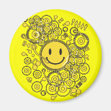 Happy_Music Fridge Magnets