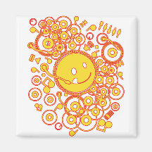 Happy_Music Refrigerator Magnet