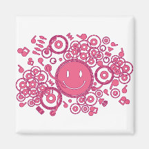Happy_Music Refrigerator Magnet