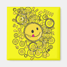 Happy_Music Refrigerator Magnets