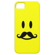 Happy Mustache Smiley iPhone 5 case-mate