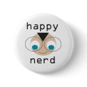 happy nerd button