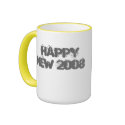 HAPPY  NEW 2008 mugs