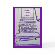Happy New Home Floating Staircase cards