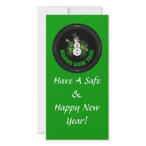 Happy New Year 1 Photo Card photo cards by CreatureCreations Happy New Year 1 Photo Card photo cards