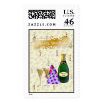 Happy New Year 2006 ChampagneToast Postage Stamp
