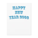Happy New Year 2008 (BLUE) postcards by yureee Happy New Year 2008 (BLUE) postcards