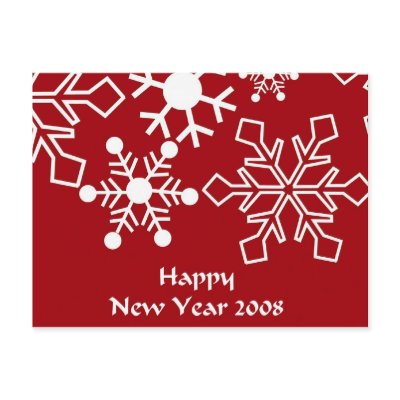 Happy New Year 2008 Postcard by myhome71