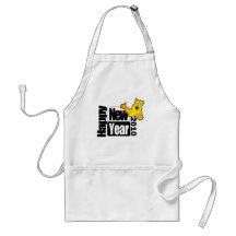 Happy New Year 2010 Aprons