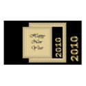 Happy New Year 2010 business cards