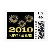 Happy New Year 2010 - Holiday Postage Stamps by SquirrelHugger Happy New Year 2010 - Holiday Postage Stamps