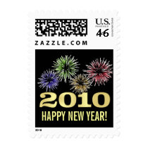 Happy New Year 2010 - Holiday Postage Stamps