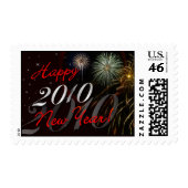 Happy New Year 2010 - Holiday Postage Stamps stamp