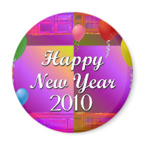 Happy New Year 2010 magnets by JustParties Happy New Year 2010 magnets