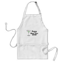 Happy New Year 2010 Martini Aprons