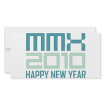 Happy New Year 2010 (MMX) Customized Photo Card