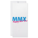 Happy New Year 2010 (MMX) Full Color Rack Card