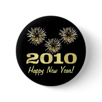 Happy New Year 2010 Party Favor - Round Button by SquirrelHugger Happy New Year 2010 Party Favor - Round Button