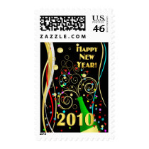 Happy New Year 2010 - Postage Stamps by SquirrelHugger Happy New Year 2010 - Postage Stamps